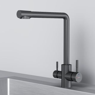 Смеситель для кухни Am.Pm X-Joy S F85B05722 с каналом для питьевой воды чёрный